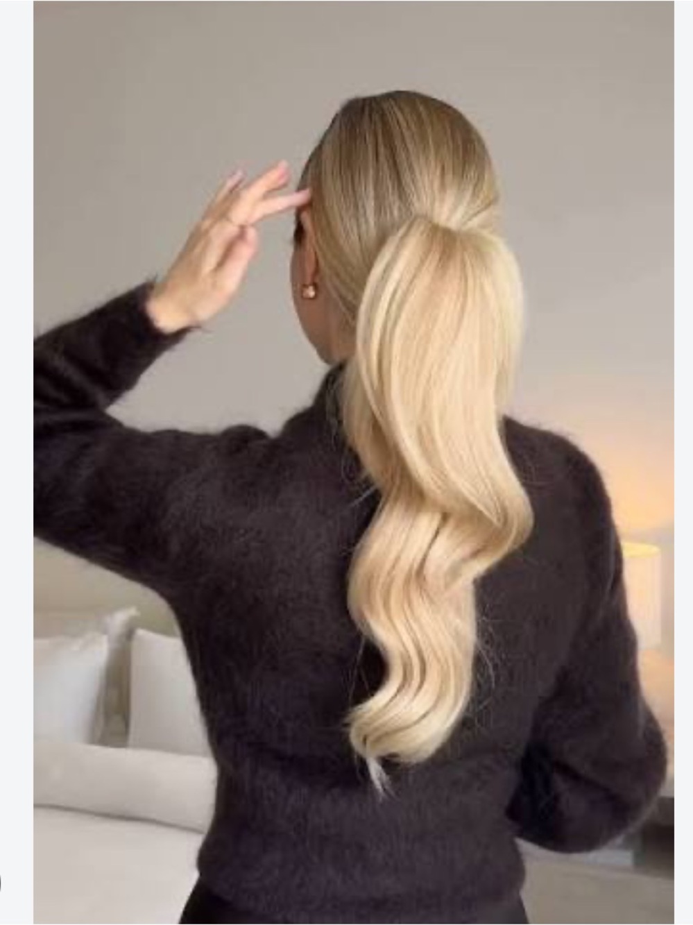 LUXYHAIR Blonde Ponytail Hair Extension